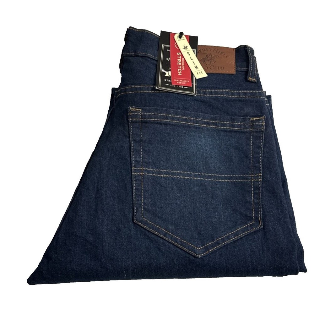 Beverly Hills Polo Club Jeans Men’s 30x30 Slim Fit Stretch Denim Blue - Picture 12 of 12